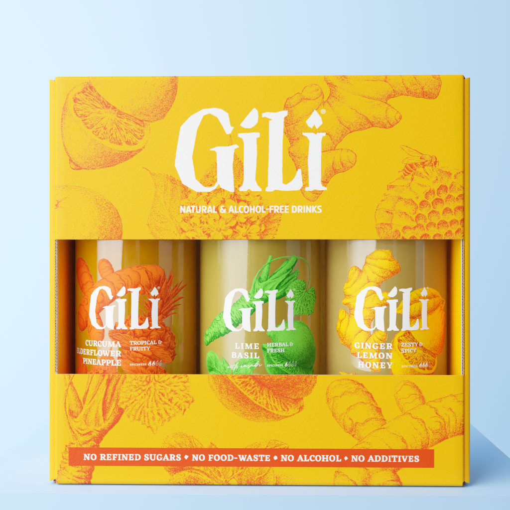 GILI PACK DÉCOUVERTE GINGEMBRE - CURCUMA - WASABI 3X200ML